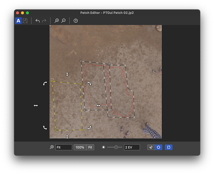 Patch Editor для ретуширования локального участка панорамы