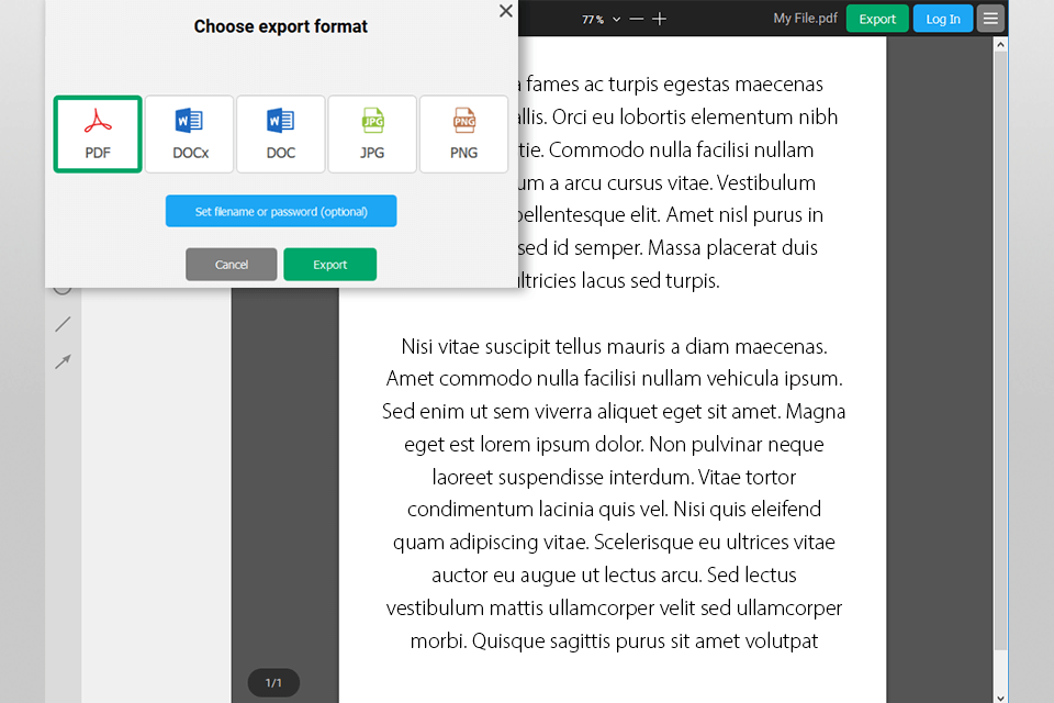 Интерфейс PDF Bob