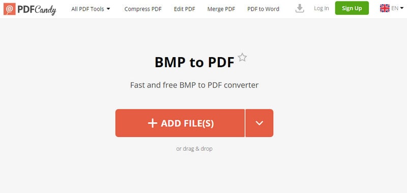 PDF Candy: BMP to PDF