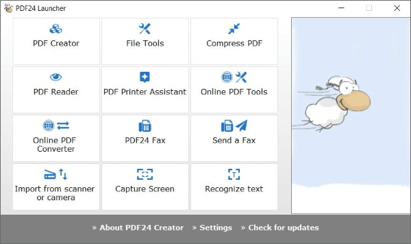 Инструменты PDF24 Creator для работы с PDF