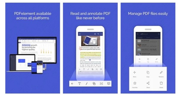PDFelement на Android: интерфейс мобильного PDF-редактора