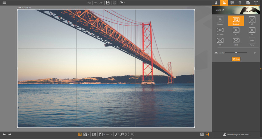 Кадрирование фотографии в Fotophire Photo Editor