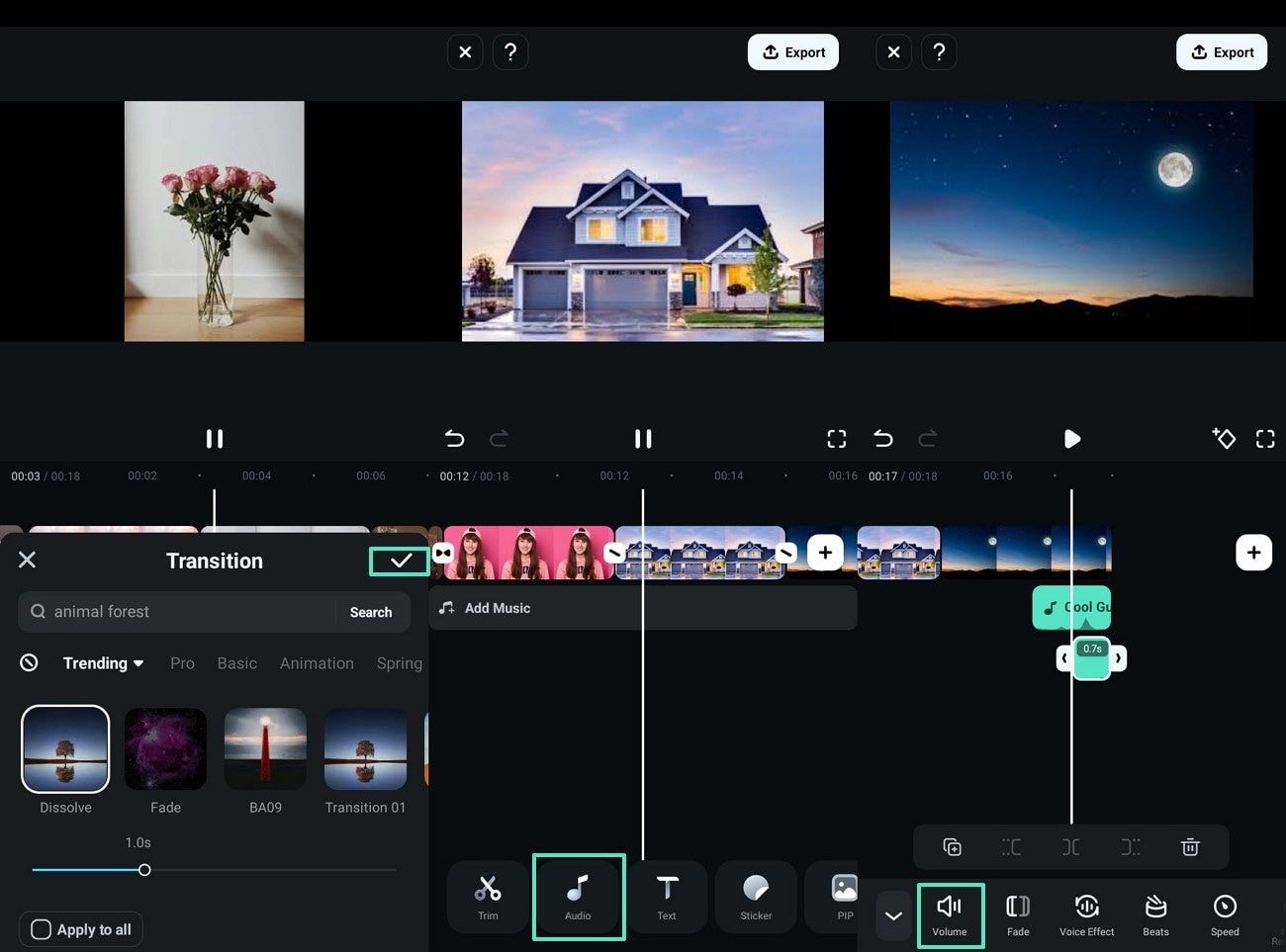 Filmora на телефоне — быстрый монтаж и наложение изображений