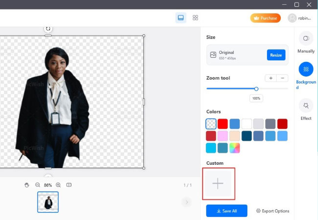 PicWish: быстрый сценарий вставки человека на другой фон