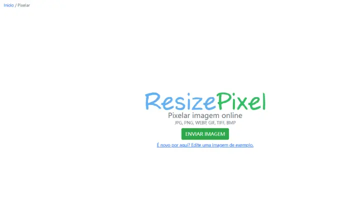 Главная страница ResizePixel