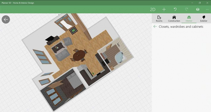Интерфейс Planner 5D