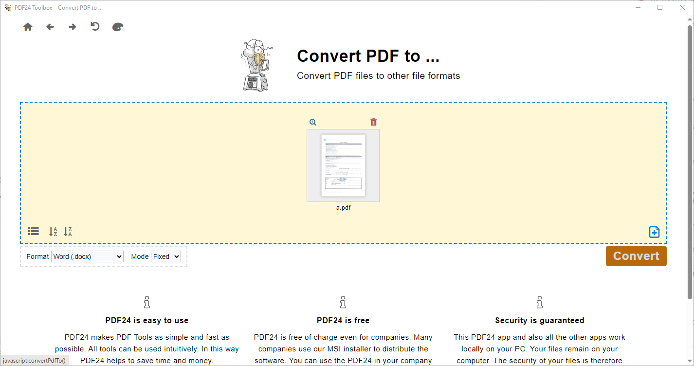 Скриншот PDF24 Toolbox