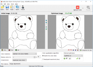 RIOT в режиме ручной оптимизации PNG