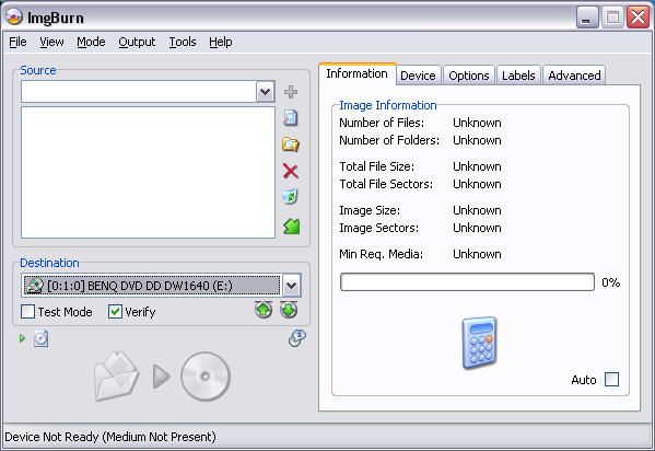 Режим Build в ImgBurn