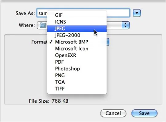 Preview: сохранение BMP как PDF
