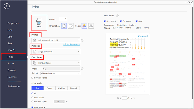 Adobe Acrobat Reader для мобильной печати