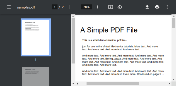 Печать PDF в Google Chrome