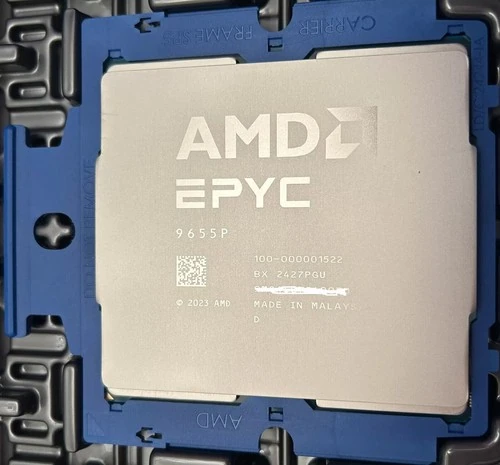 AMD EPYC 9655P с маркировкой 9655P и OPN 100-000001522