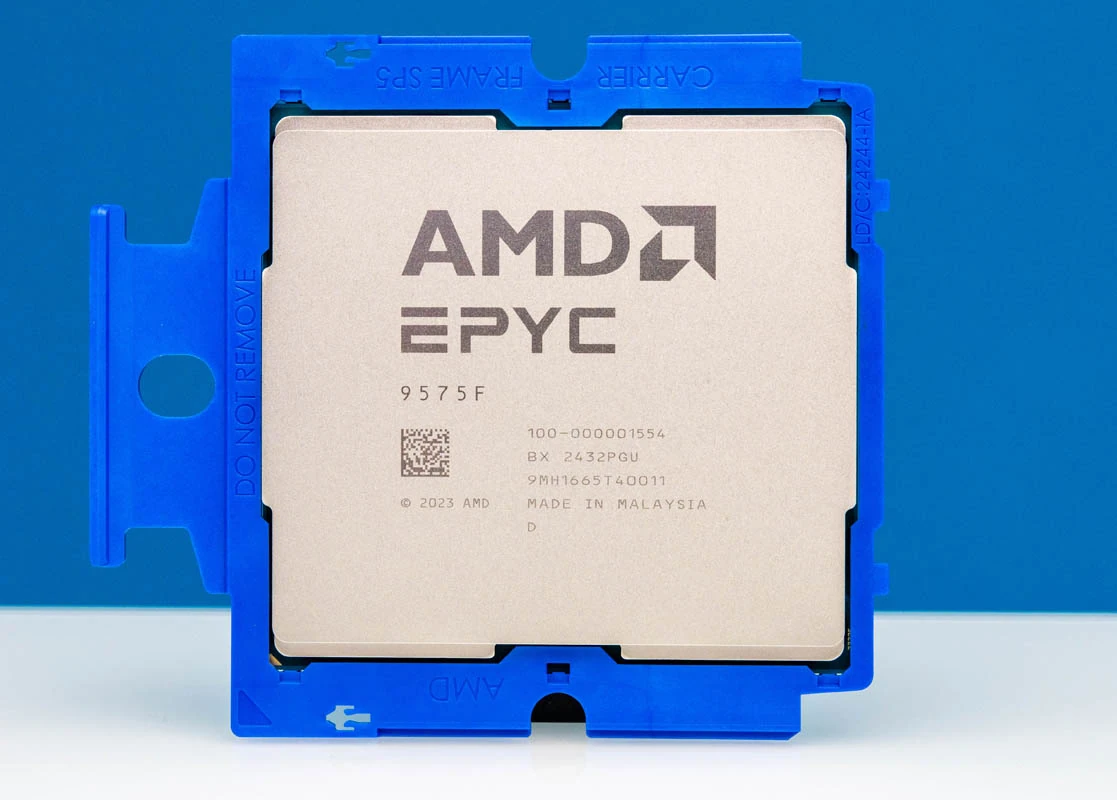 AMD EPYC 9575F с маркировкой 100-000001554