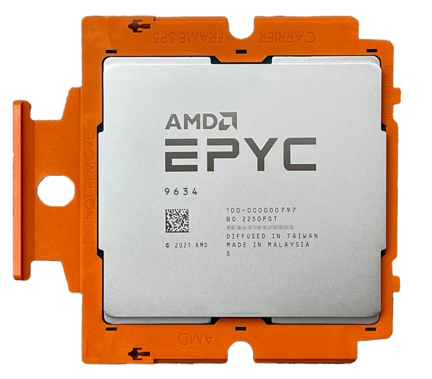 AMD EPYC 9634 с маркировкой 9634 и OPN 100-000000797