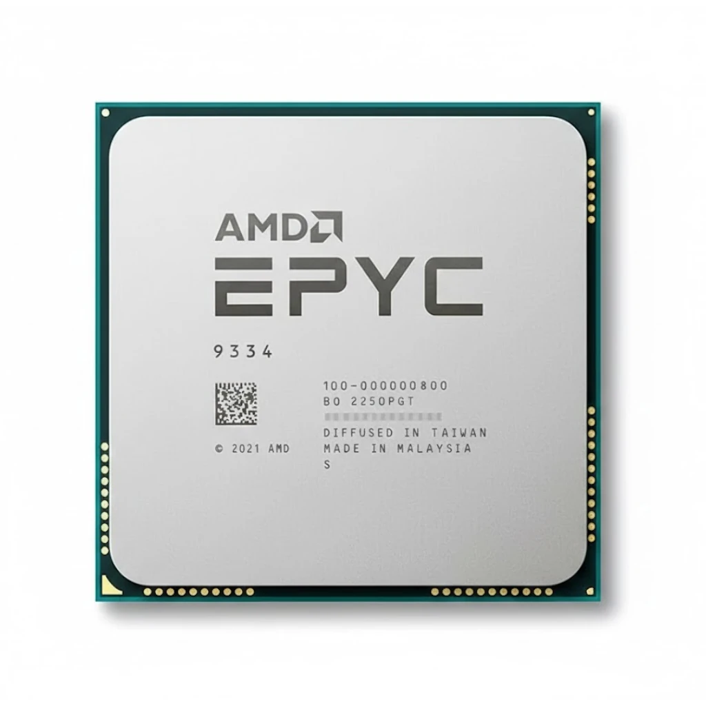 AMD EPYC 9334, маркировка 9334 и OPN 100-000000800