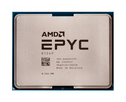 AMD EPYC 8124P с маркировкой 8124P и OPN 100-000001135