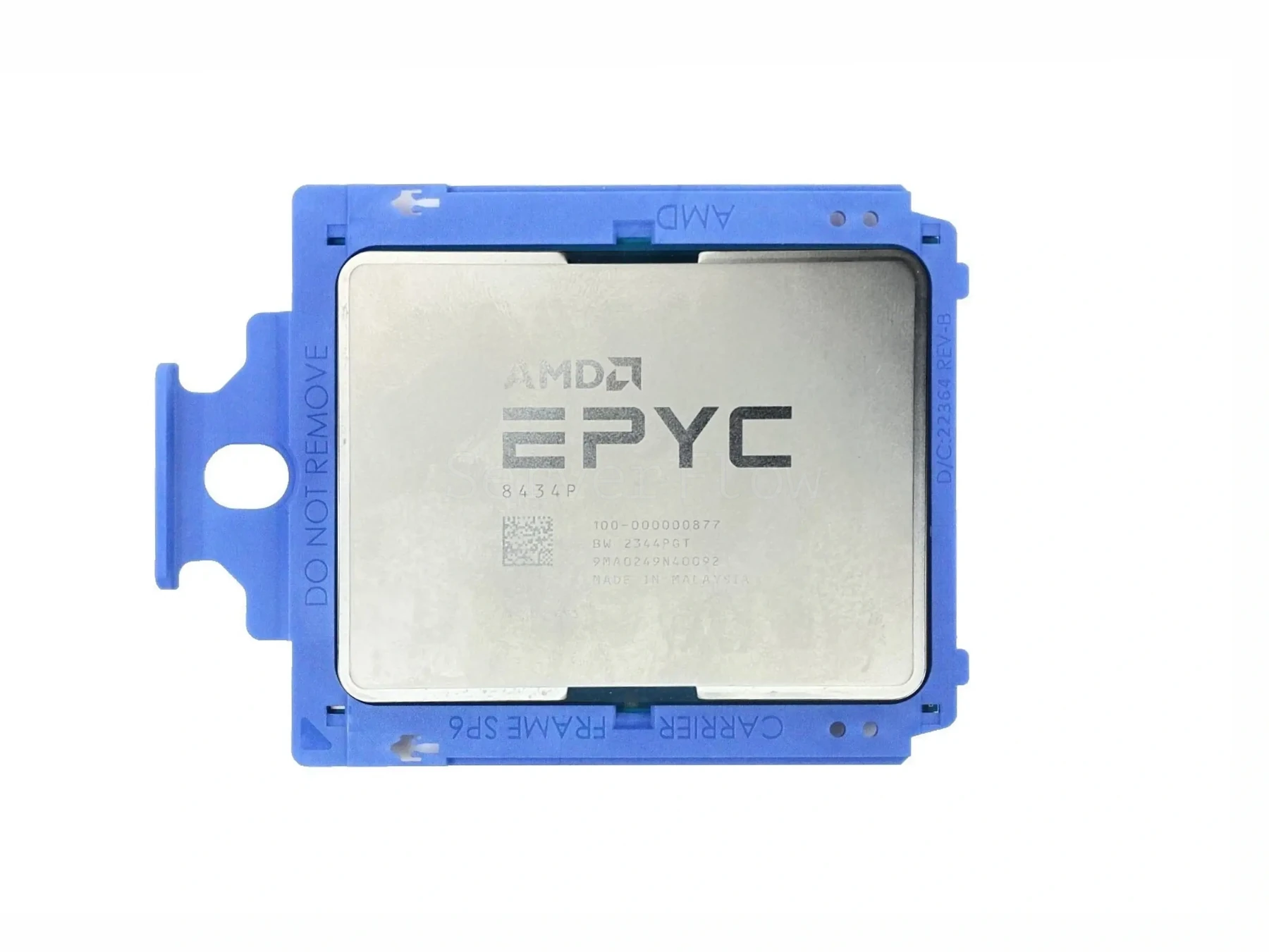 AMD EPYC 8434P с маркировкой 100-000000877 в рамке SP6