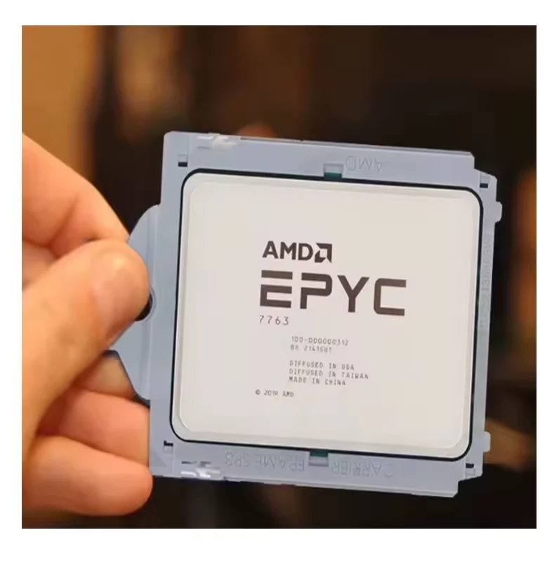 AMD EPYC 7763 с маркировкой 7763 и OPN 100-000000312