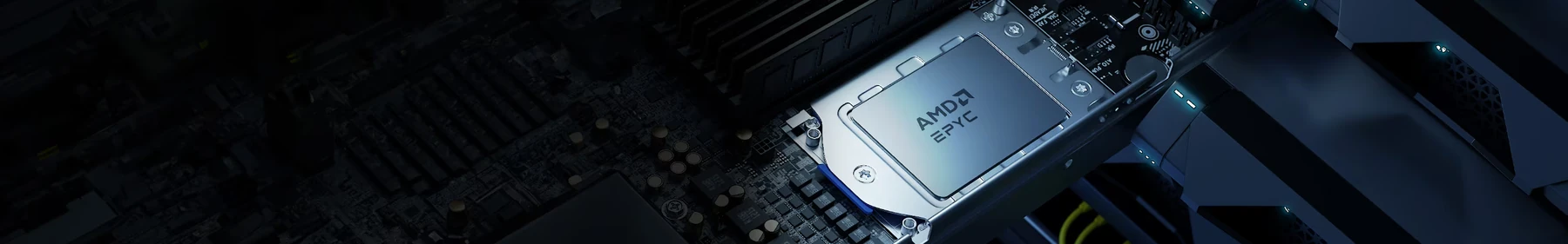 Официальное изображение процессора AMD EPYC 7003 в сокете SP3