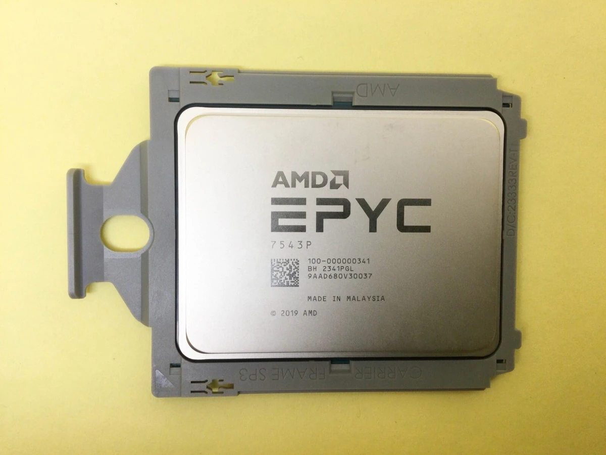 AMD EPYC 7543P с маркировкой 7543P и OPN 100-000000341