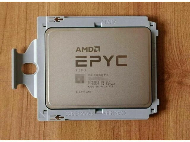 AMD EPYC 75F3 с маркировкой 75F3 и OPN 100-000000313