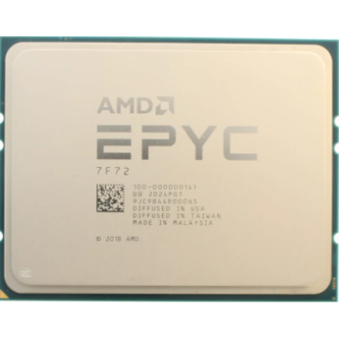 AMD EPYC 7F72 с маркировкой 7F72 и OPN 100-000000141