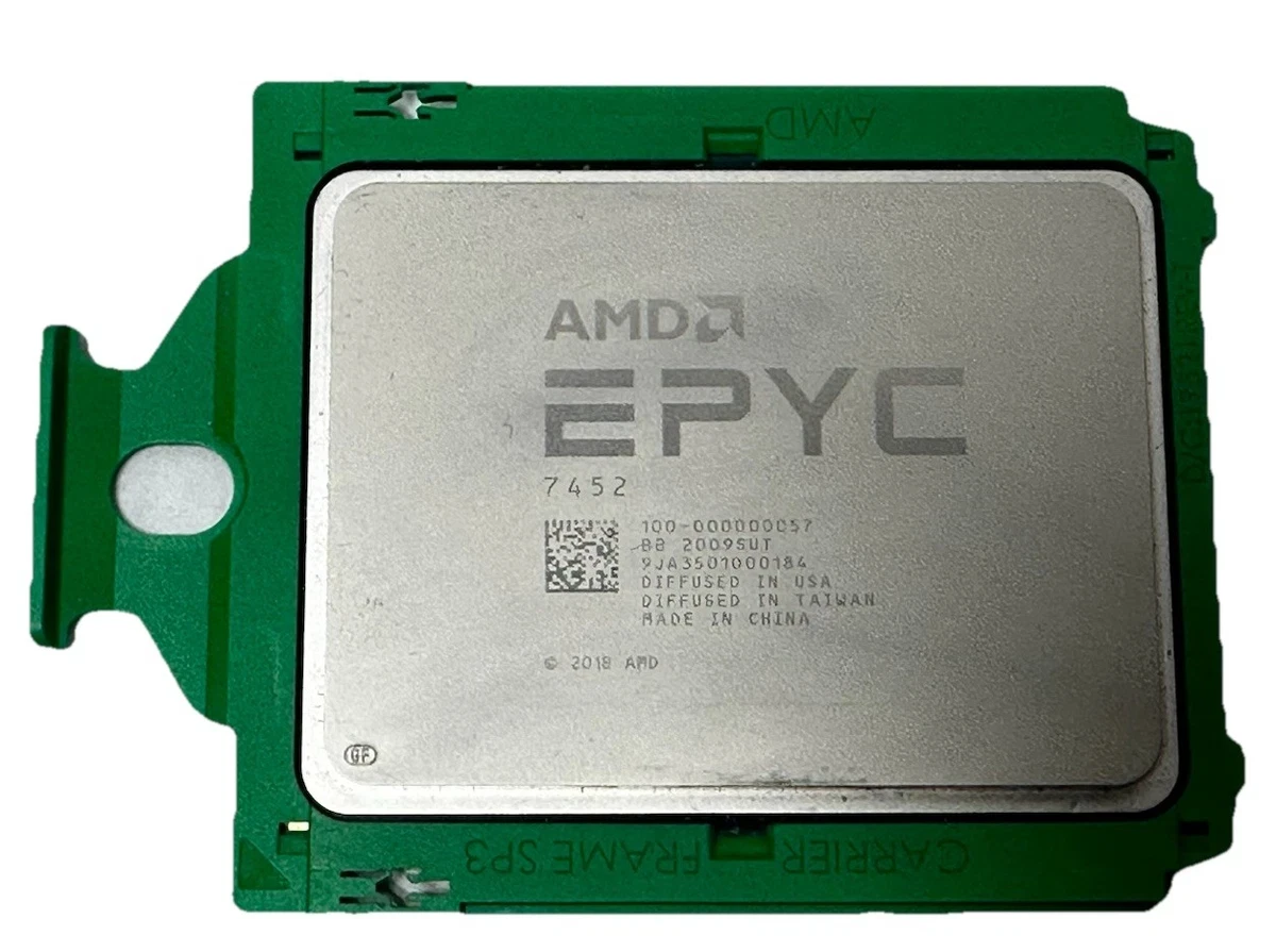 AMD EPYC 7452, маркировка 7452 и OPN 100-000000057