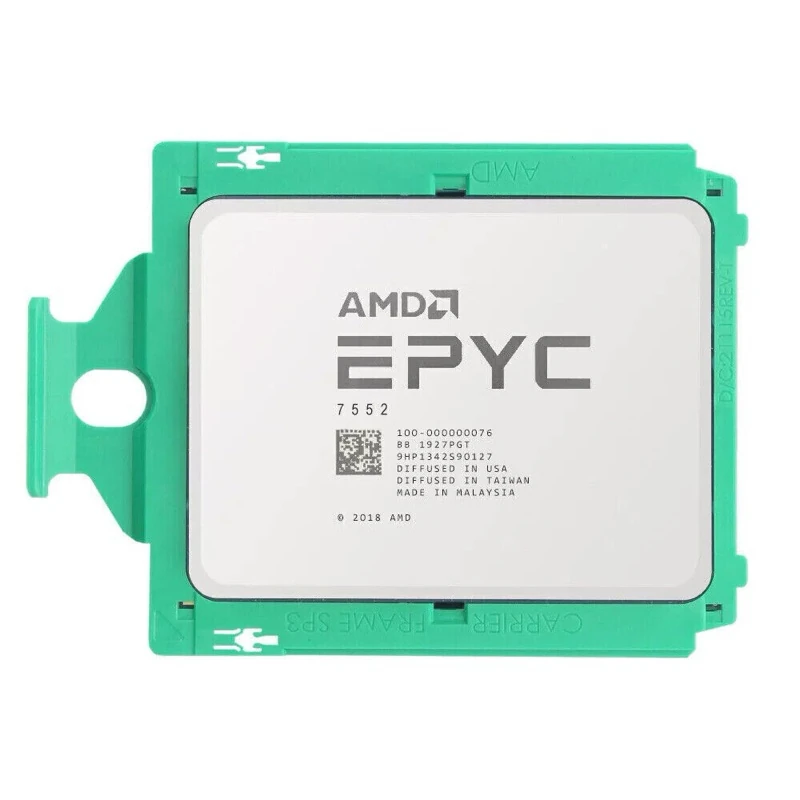 AMD EPYC 7552 с маркировкой 100-000000076 в несущей рамке Socket SP3