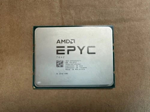AMD EPYC 7642 100-000000074, реальная фотография процессора