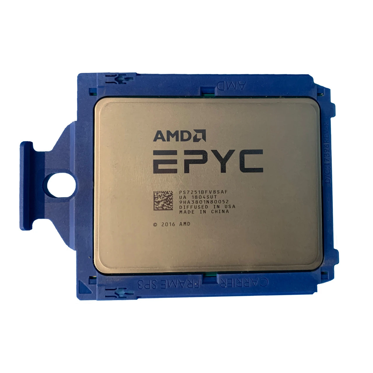 AMD EPYC 7251 PS7251BFV8SAF в синей монтажной рамке Socket SP3