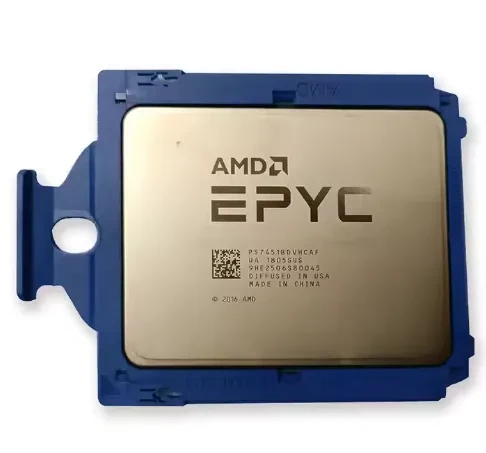 AMD EPYC 7451 с маркировкой PS7451BDVHCAF в синей рамке SP3