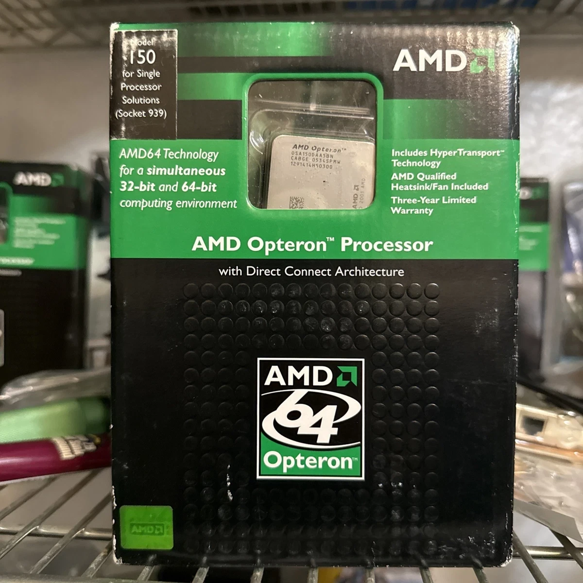 AMD Opteron 150 для Socket 939 — фотография розничной упаковки модели