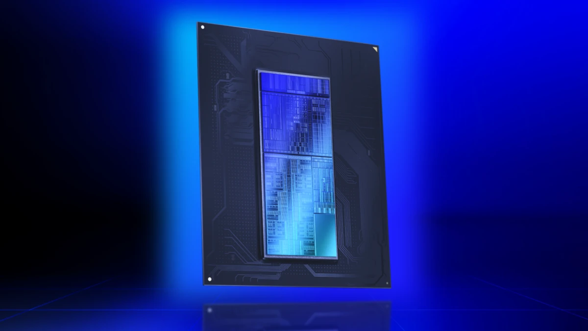 Официальная иллюстрация Intel Core Ultra 200HX Plus с корпусом BGA и изображением кристалла