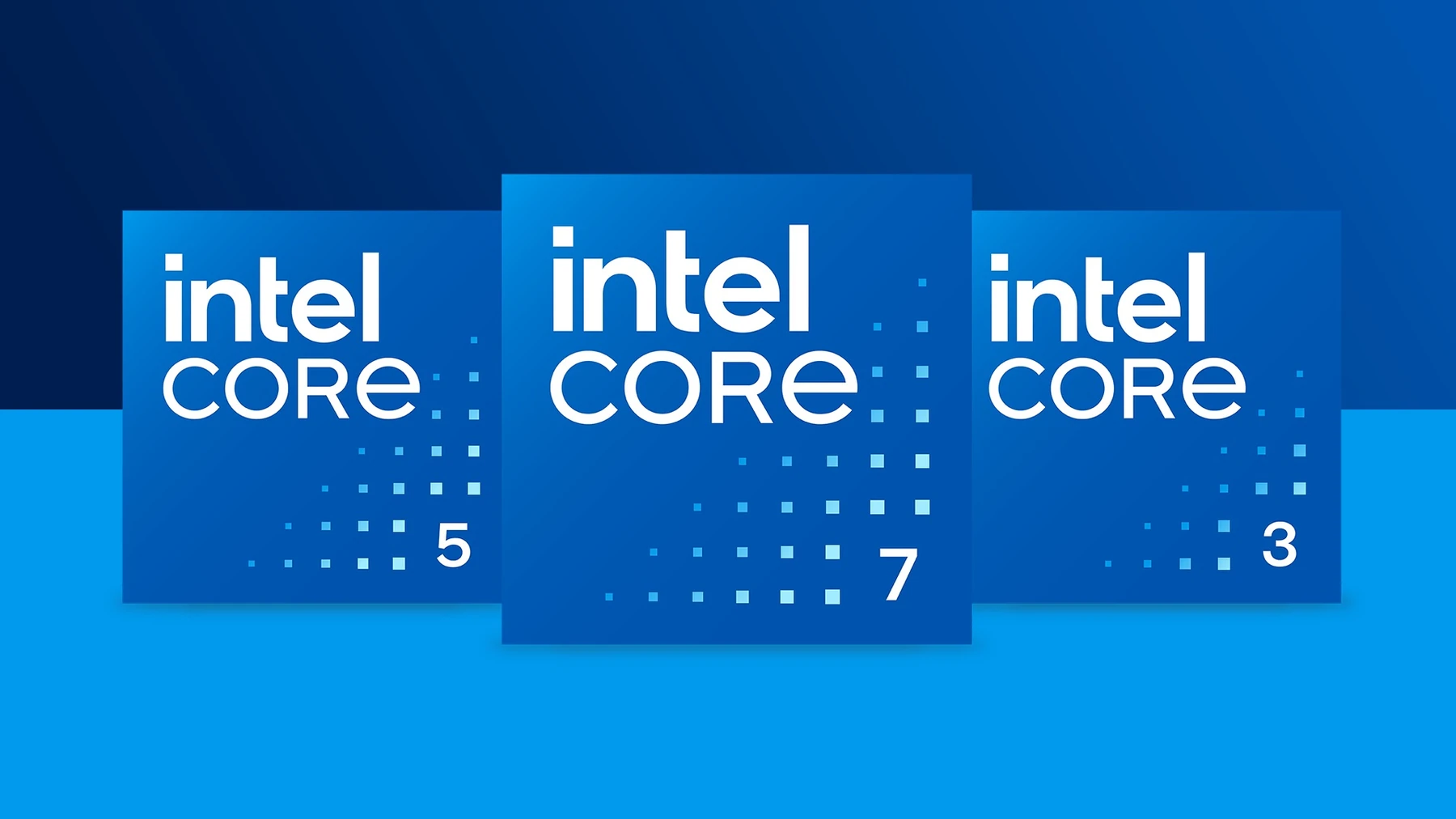 Официальная графика Intel Core mobile Series 1 с эмблемой Core 7