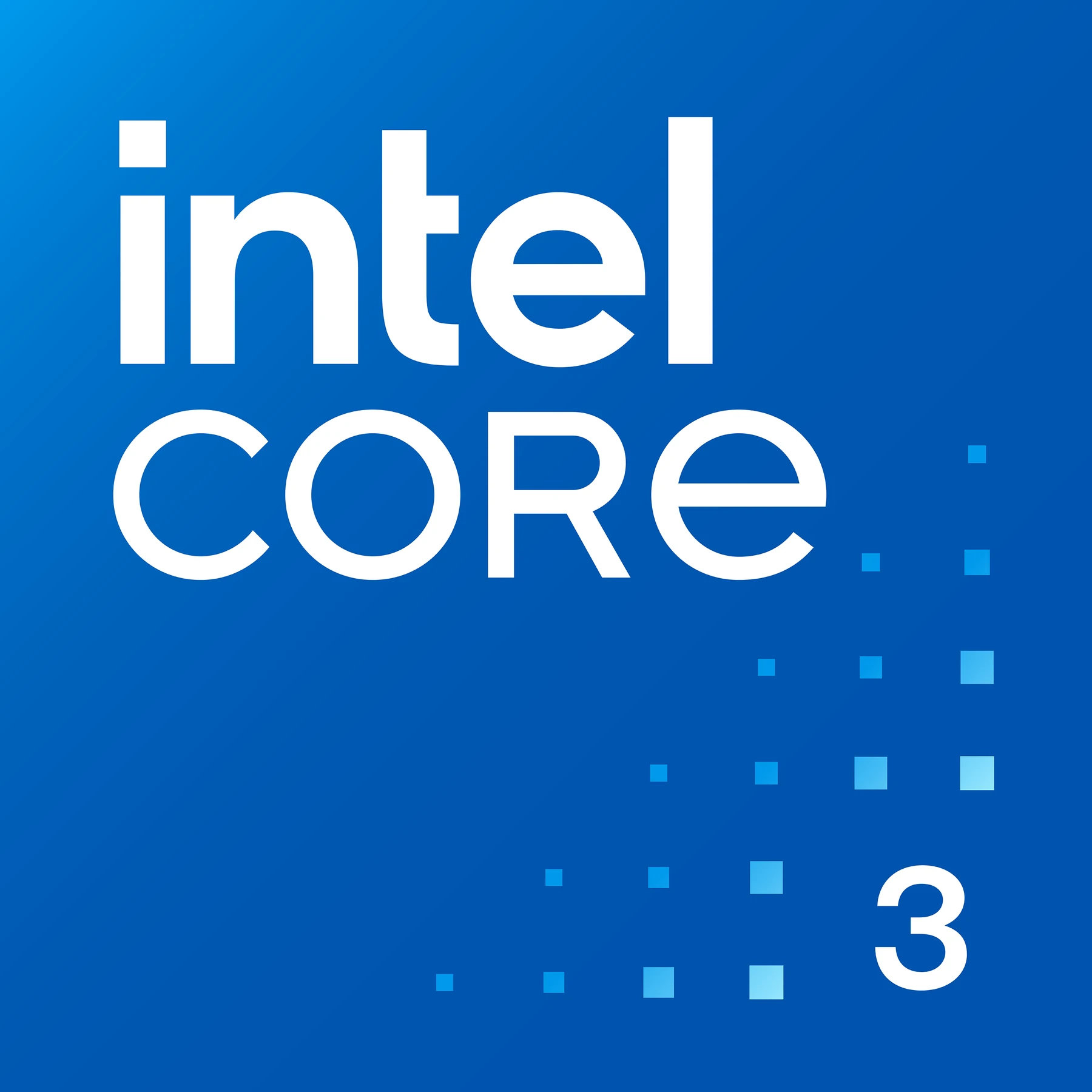 Официальная эмблема Intel Core 3 Series 1