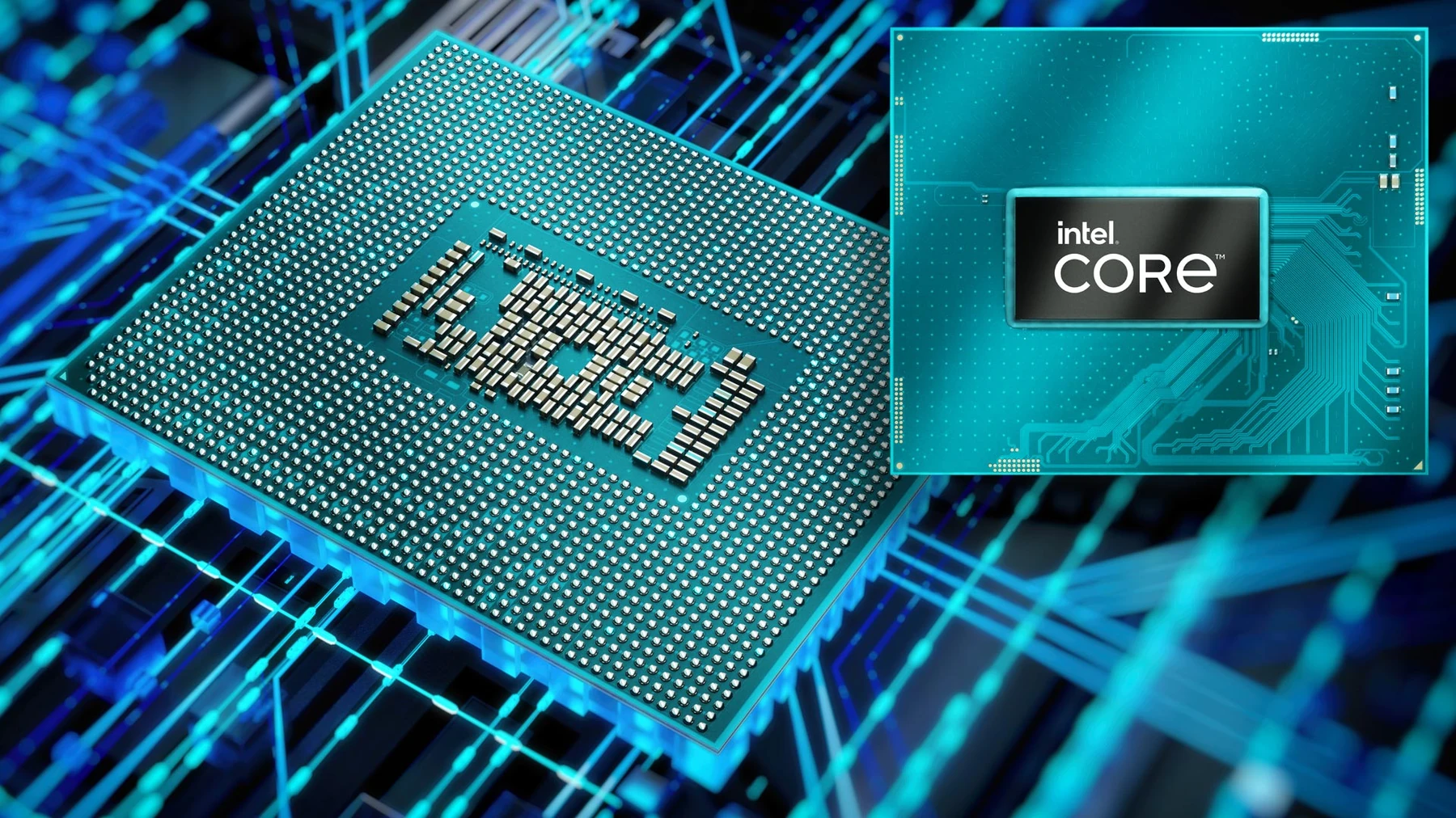 Официальное изображение процессора семейства Intel Core HX 12-го поколения