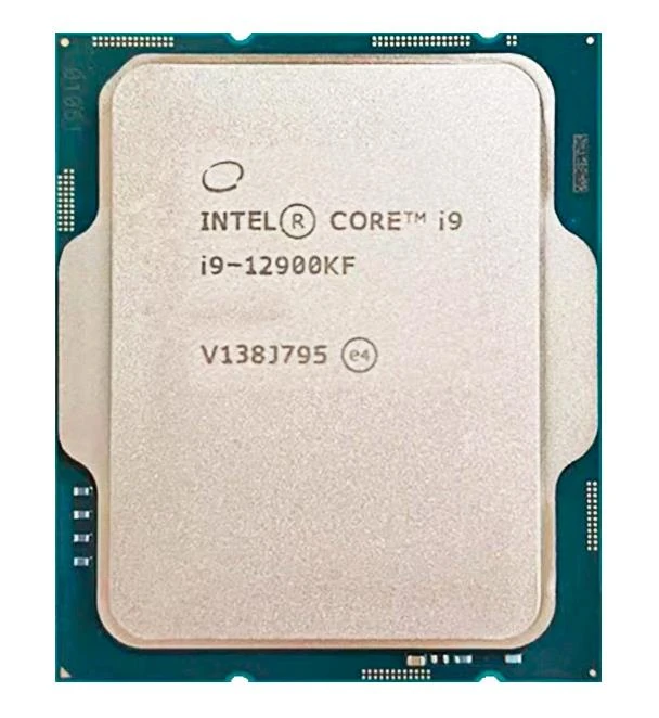 Реальный процессор Intel Core i9-12900KF с маркировкой на теплораспределительной крышке
