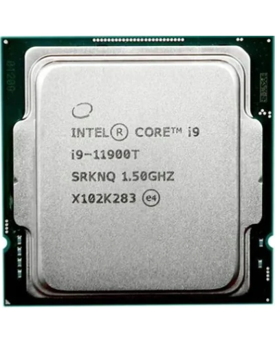 Intel Core i9-11900T с маркировкой SRKNQ и частотой 1.50 GHz