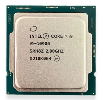 Intel Core i9-10900 SRH8Z 2.80 GHz, фотография маркировки процессора