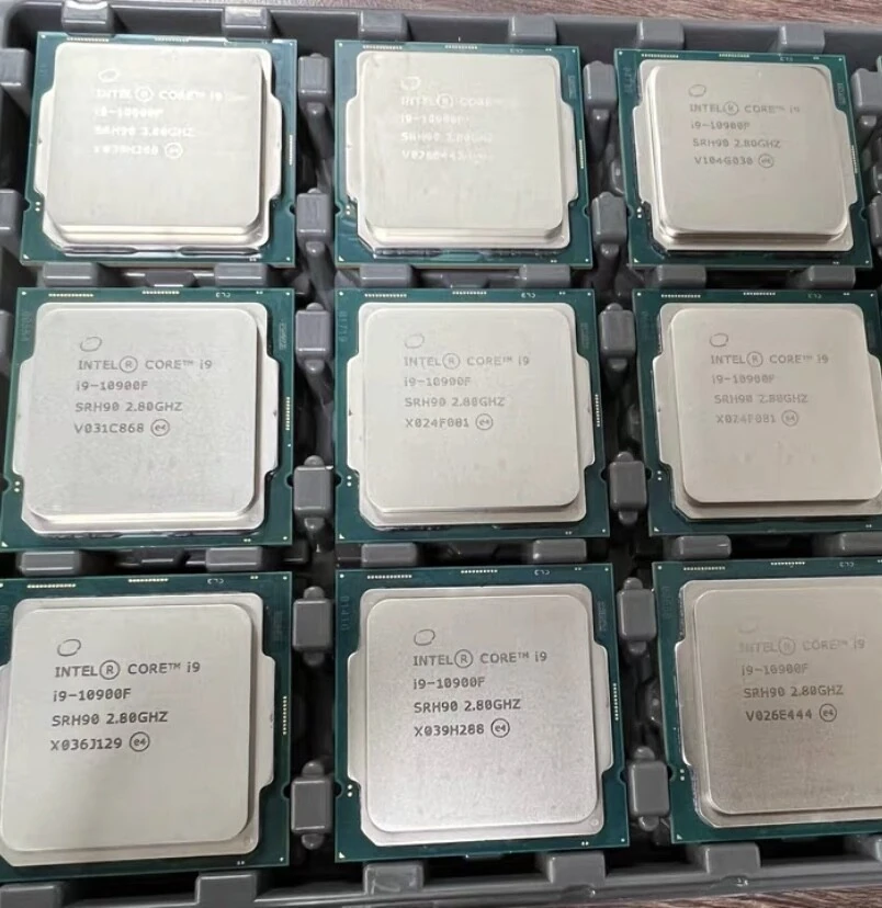 Intel Core i9-10900F SRH90, реальный процессор LGA1200