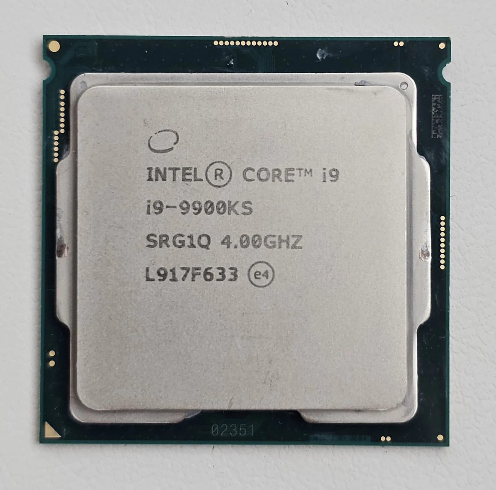 Intel Core i9-9900KS SRG1Q, серийный процессор