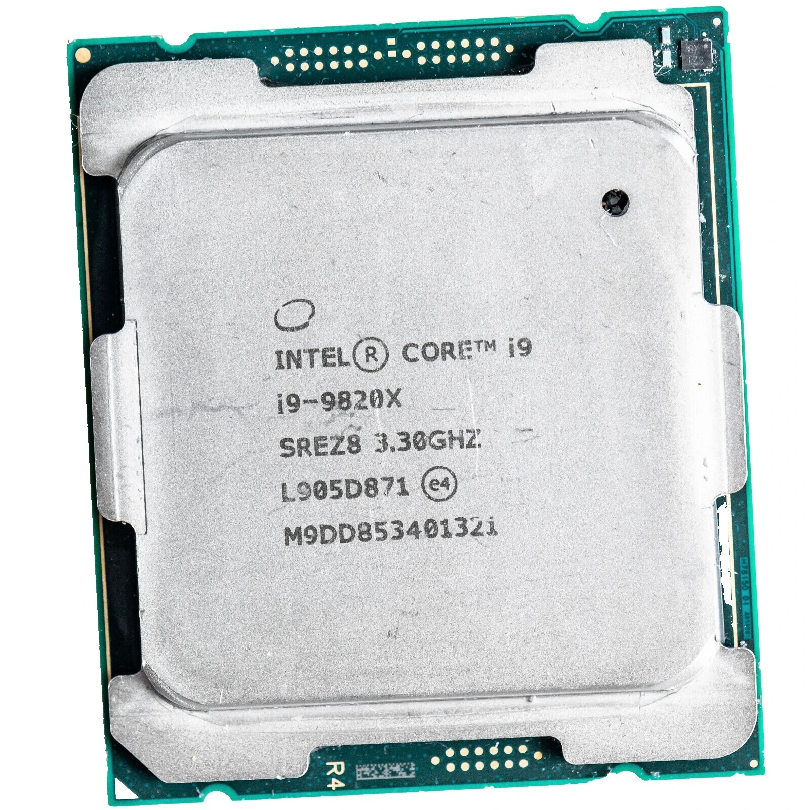 Intel Core i9-9820X X Series SREZ8, реальная фотография процессора