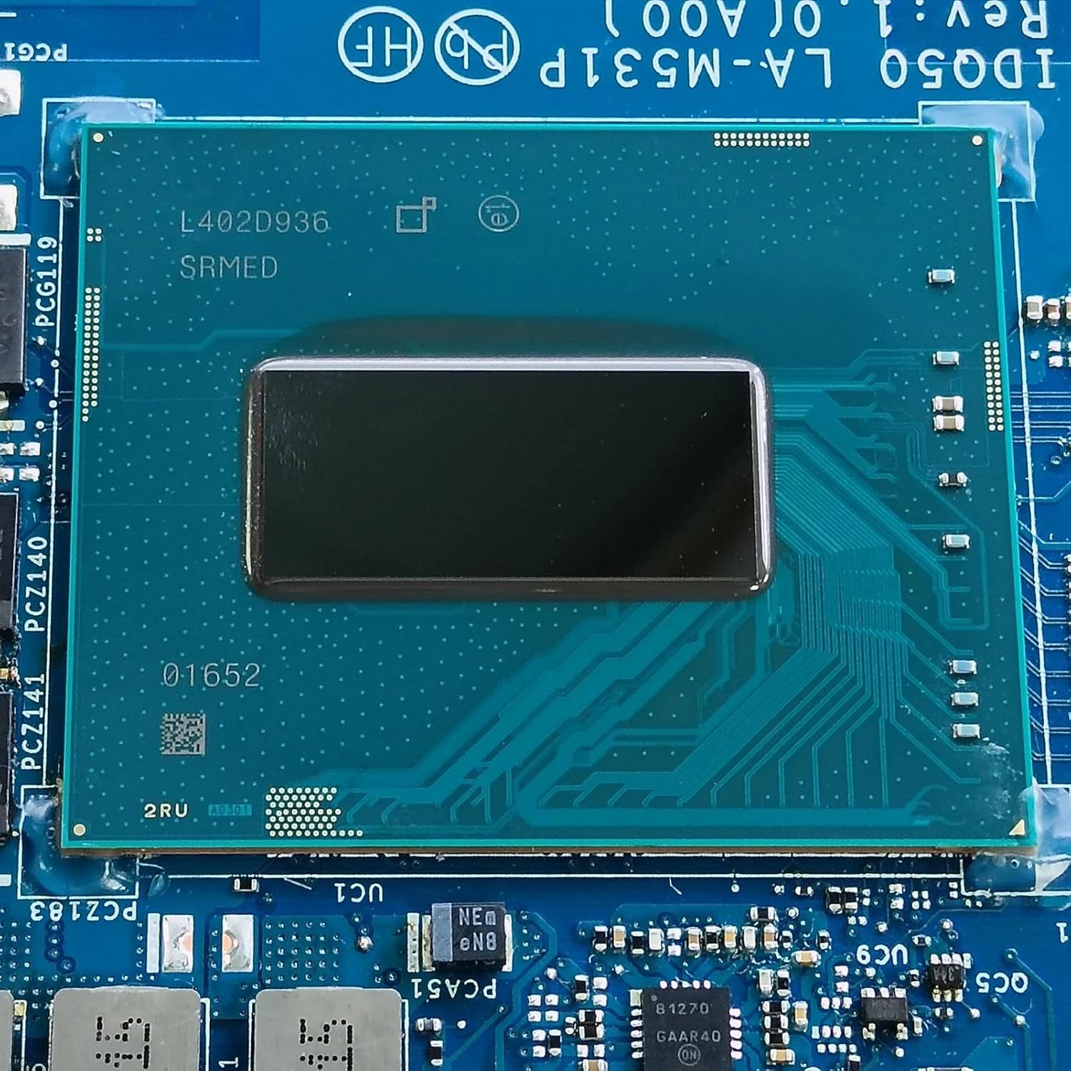 Intel Core i7-13650HX SRMED на системной плате Dell G15 5530
