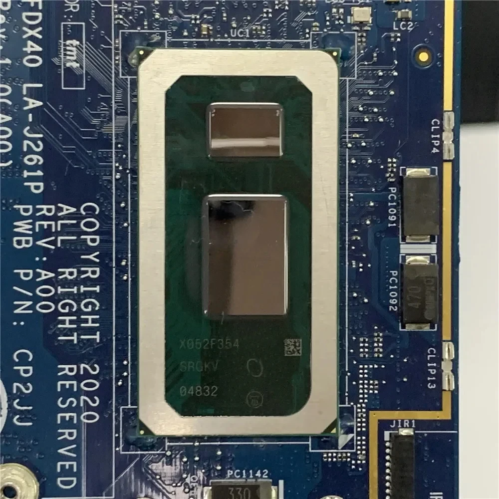 Intel Core i7-10610U SRGKV на системной плате Dell Latitude