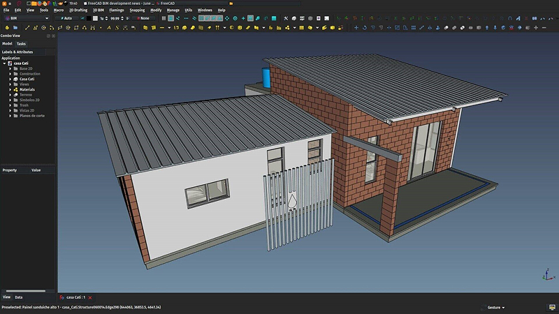 Интерфейс FreeCAD