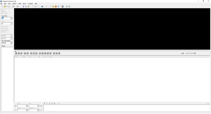 Интерфейс Subtitle Workshop