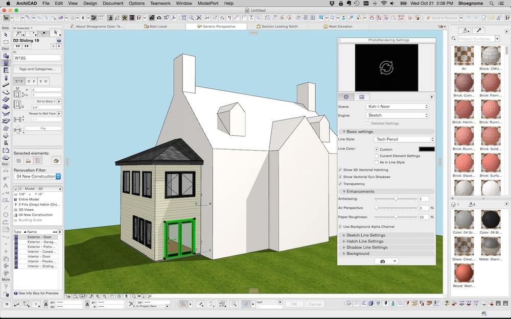 Интерфейс ArchiCAD