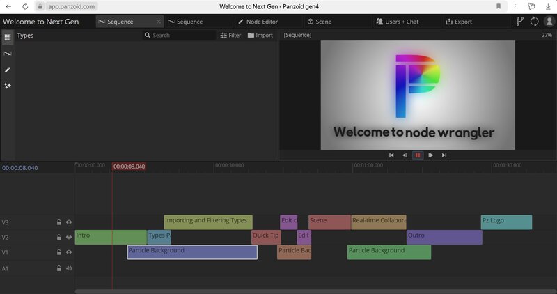 Интерфейс Panzoid
