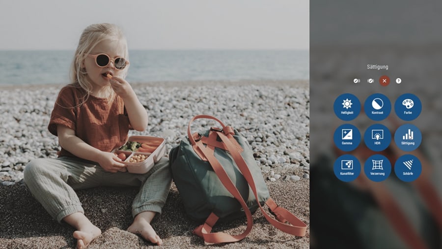Редактирование изображения в MAGIX Photostory Deluxe: цвет, контраст, насыщенность и другие параметры